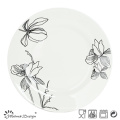 Elegant Porcelain 16PCS Dinner Set with Cut Decal